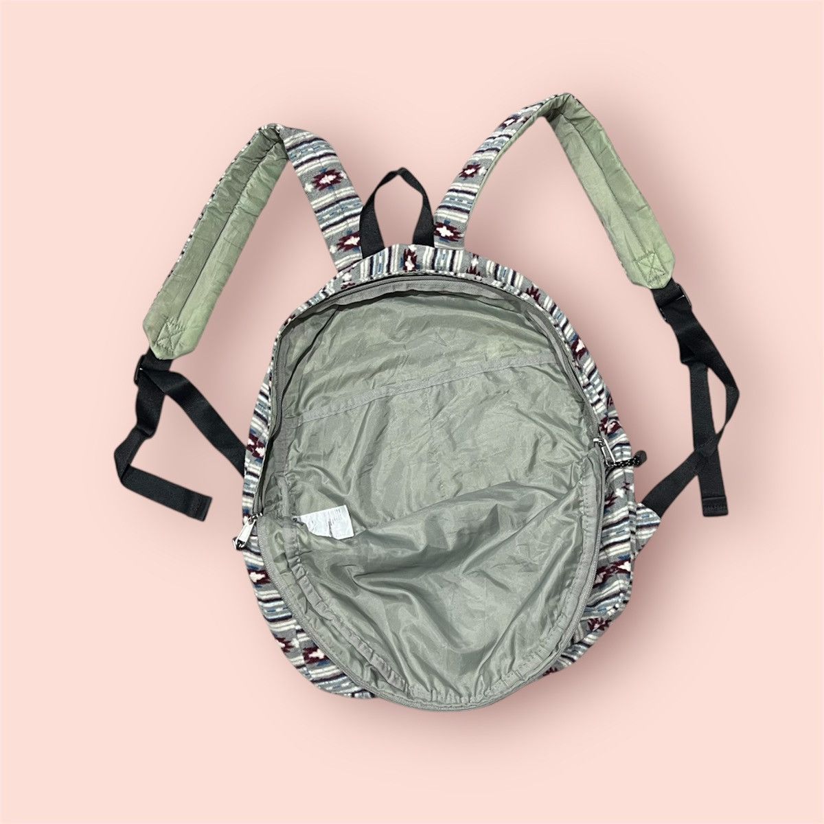 Uniqlo VINTAGE UNIQLO MICRO FLEECE NORDIC NATIVE BACKPACK Size ONE SIZE - 23 Thumbnail