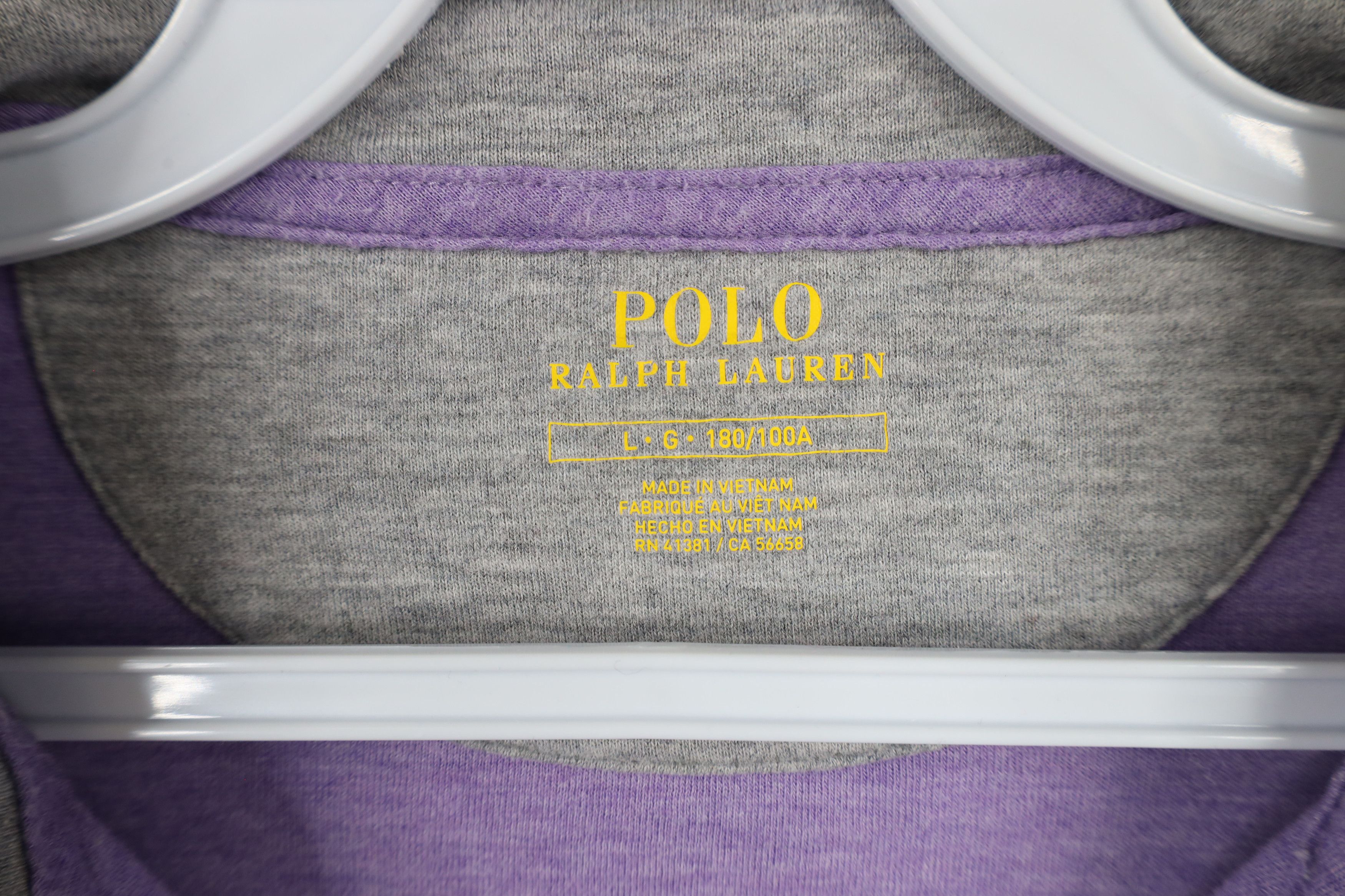 Polo Ralph Lauren Ralph Lauren Cotton Knit Half Zip Pullover Sweater Purple Size US L / EU 52-54 / 3 - 7 Thumbnail
