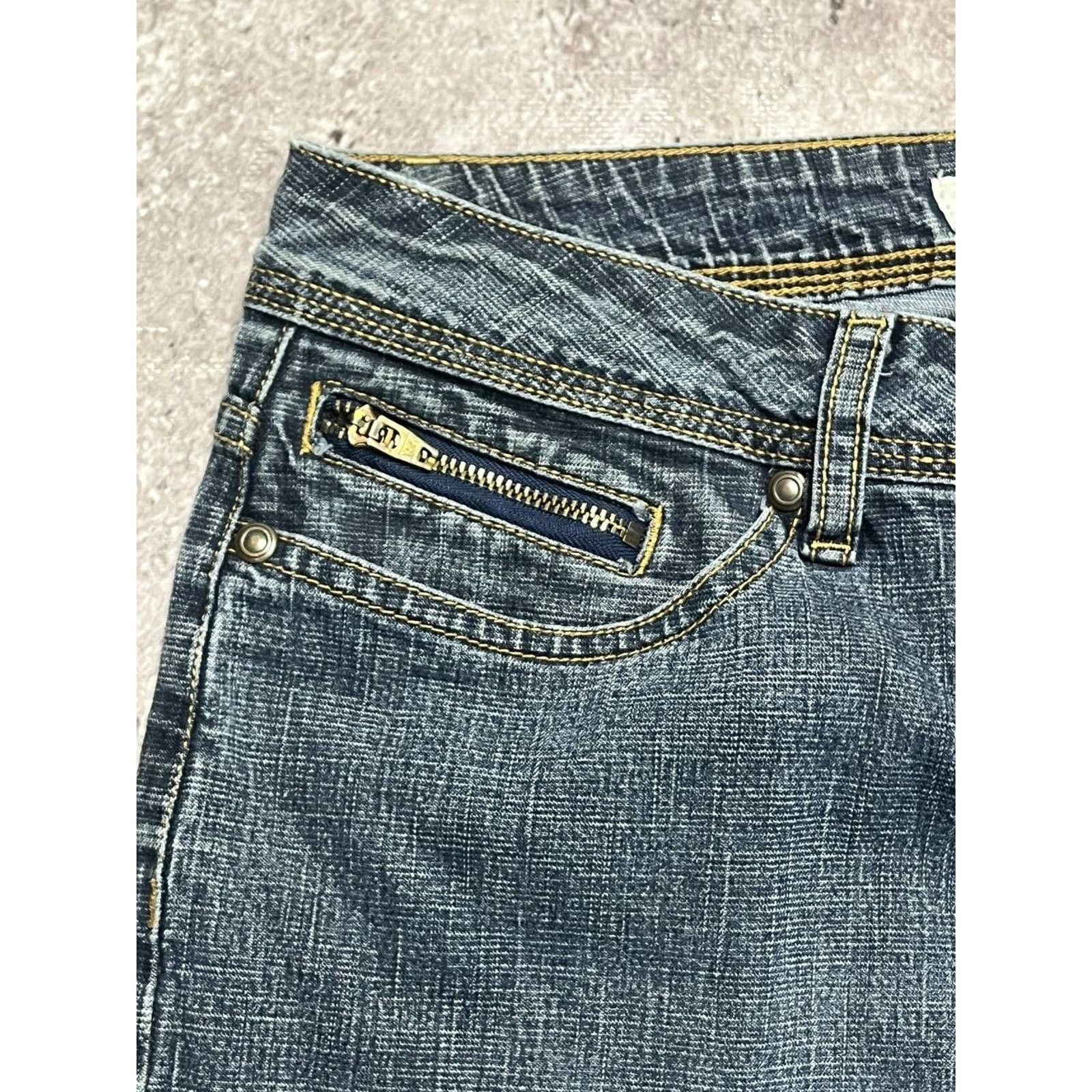 Faded Glory Vintage Faded Glory Stretch Bootcut Jeans Blue Y2K Style Size 31" - 4 Thumbnail