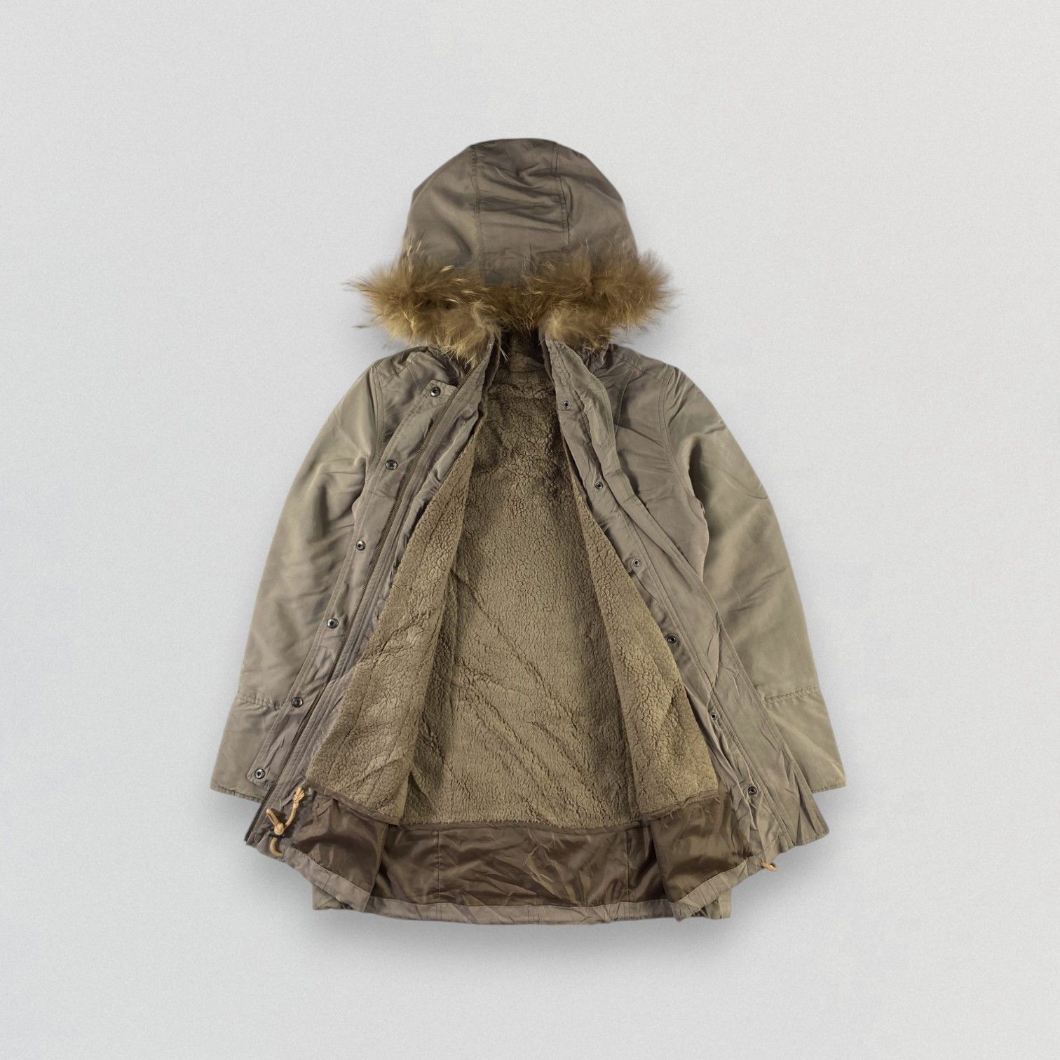 Japanese Brand Japanese Brand C.D.S Jacket Faux Fur Hooded Parka Jacket Size US S / EU 44-46 / 1 - 2 Thumbnail