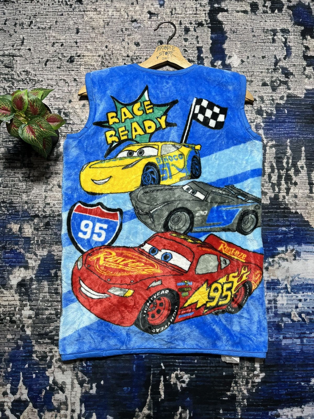 Cartoon Network × Disney 🔥Nascar Race Ready Ovp Logo Zipper Sherpa Vest Size US M / EU 48-50 / 2 - 2 Thumbnail