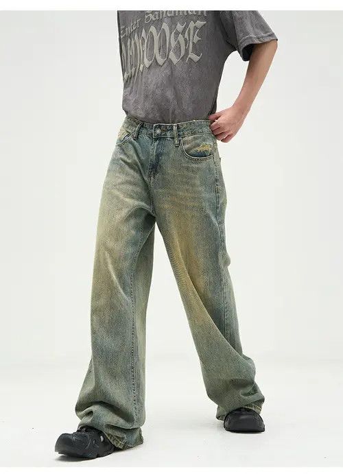 VIBE y2k grunge damaged flared faded jeans Size US 30 / EU 46 - 8 Thumbnail