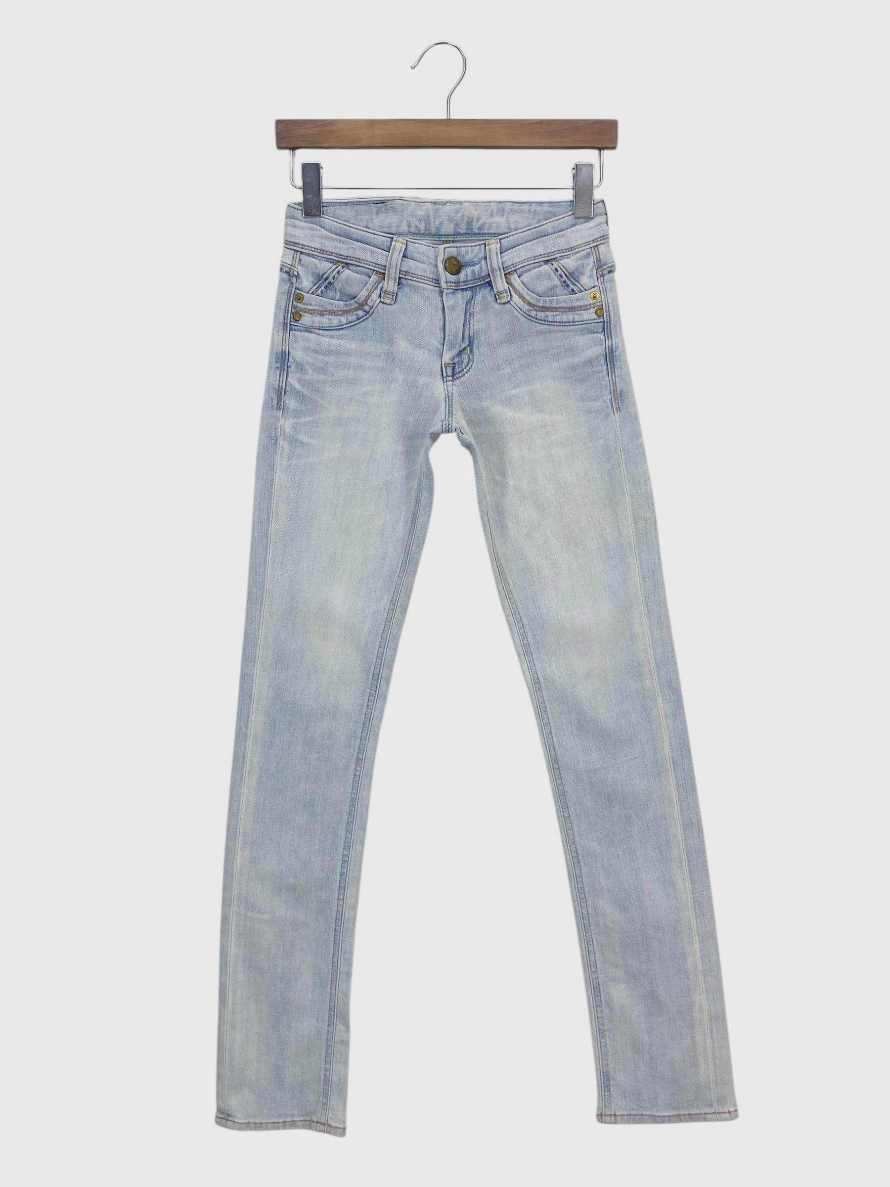 Japanese Brand Brappers Denim Jeans Distressed Jeans Size 22" - 2 Thumbnail
