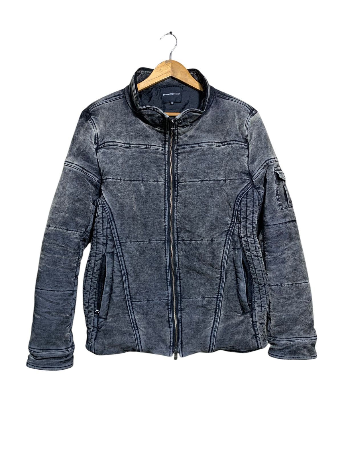 Japanese Brand × semanticdesign 🔥SEMANTIC DESIGN ACID WASHED BIKERS JACKET Size US XL / EU 56 / 4 - 1 Thumbnail
