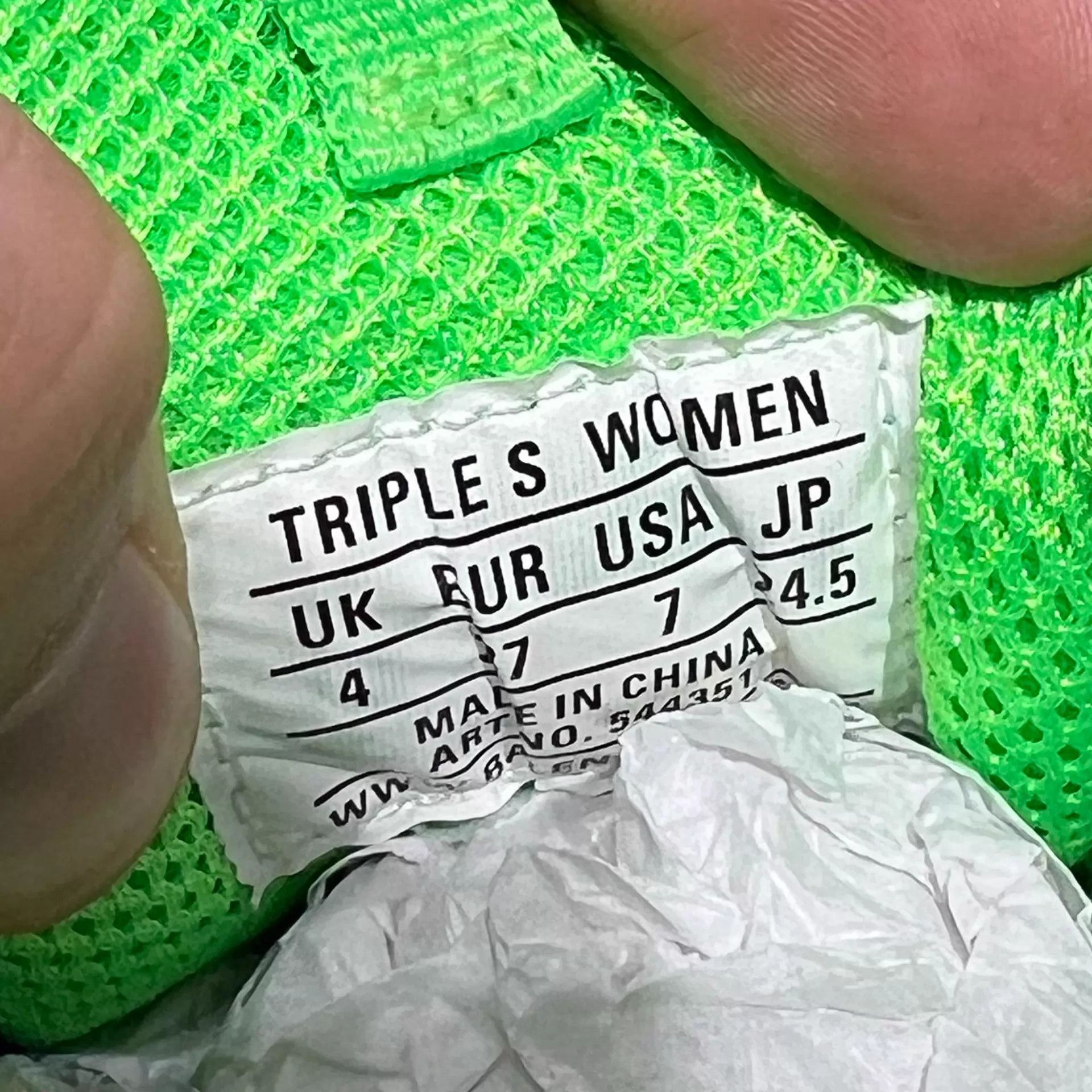 Balenciaga Balenciaga Triples Neon Green Women's 37 Size US 7 / IT 37 - 8 Thumbnail