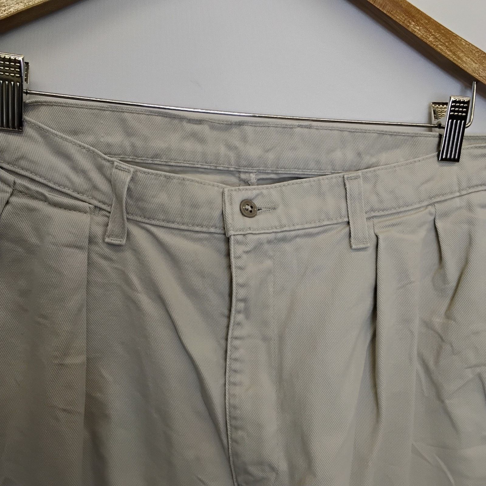 Polo Ralph Lauren Polo Jeans Co. Ralph Lauren Pleated Chino Men's 38x30 Beige Size US 38 / EU 54 - 4 Thumbnail