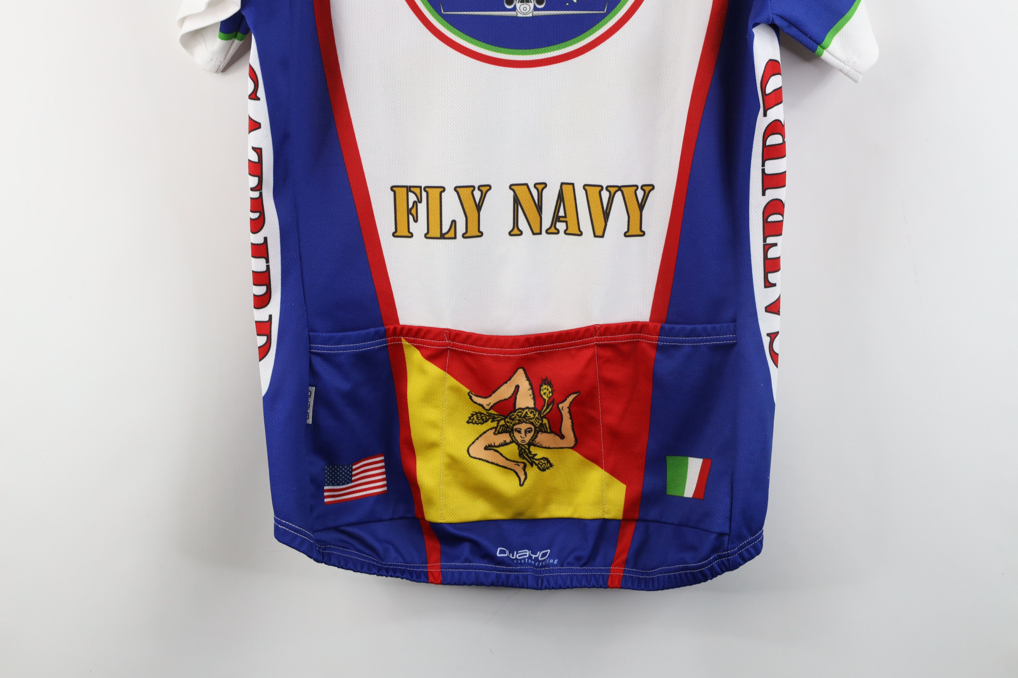 Vintage Vintage Navy Cat Bird Italy JP-5 Cycling Bicycle Jersey Size US XL / EU 56 / 4 - 15 Thumbnail