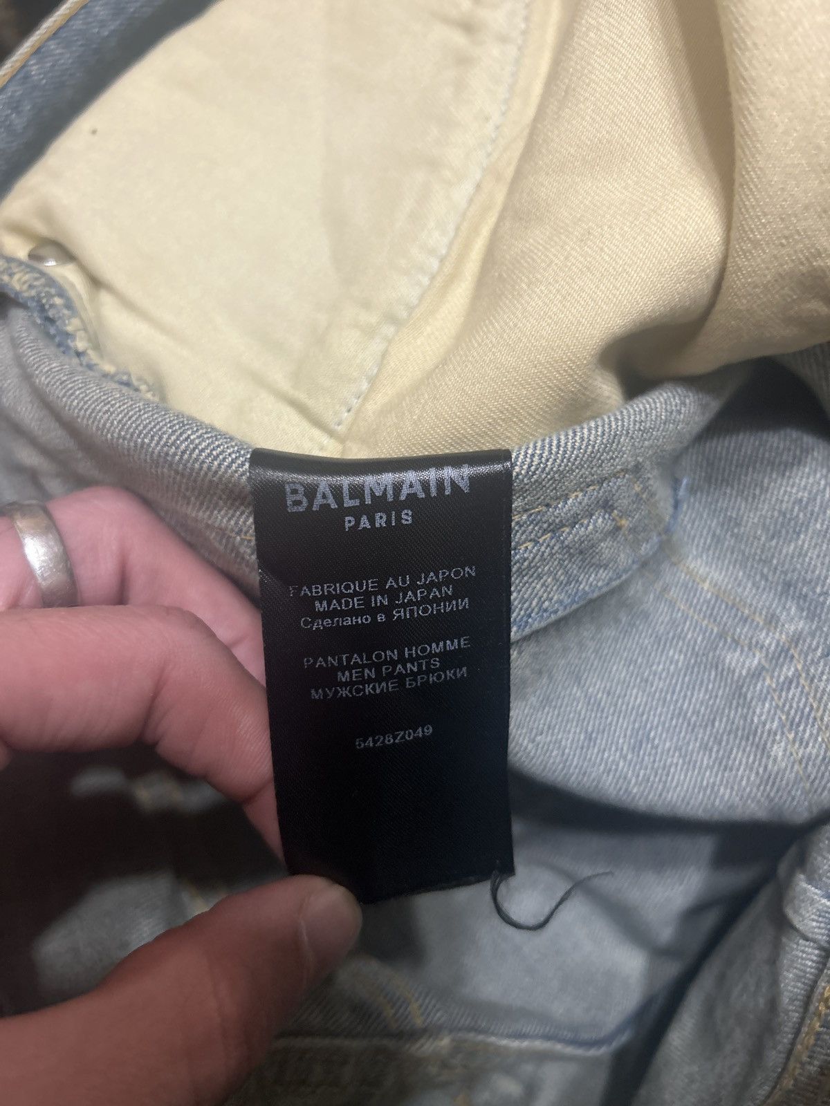 Balmain 📲 Offer ‼️ 2021 w/🏷️ Balmain biker jeans 👖Tapered 32 🤫🔥 Size US 32 / EU 48 - 15 Thumbnail