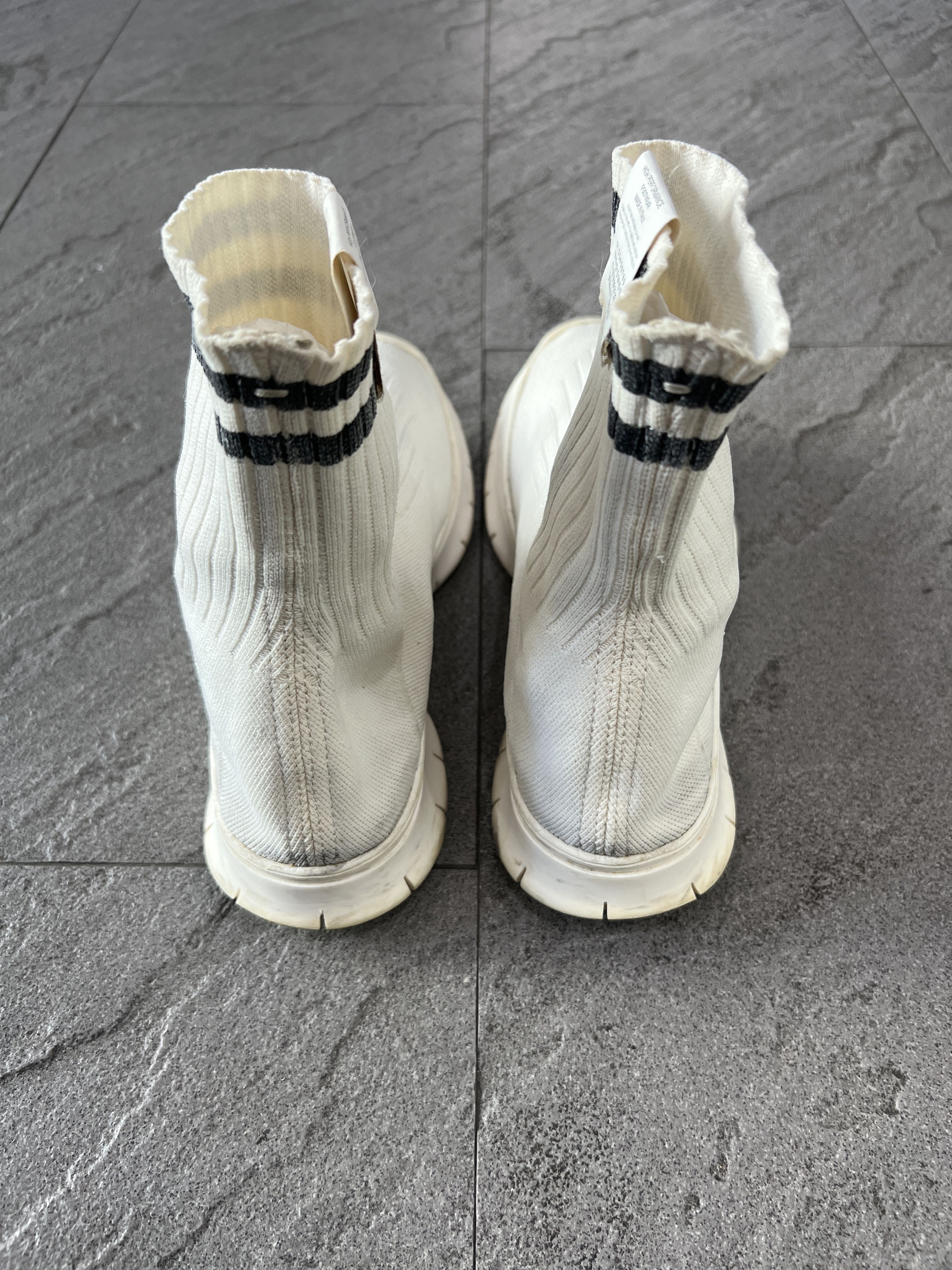 Maison Margiela Maison Margiela Sock Sneakers Boots EU 40 White Knit Ankle Size US 10 / IT 40 - 6 Thumbnail