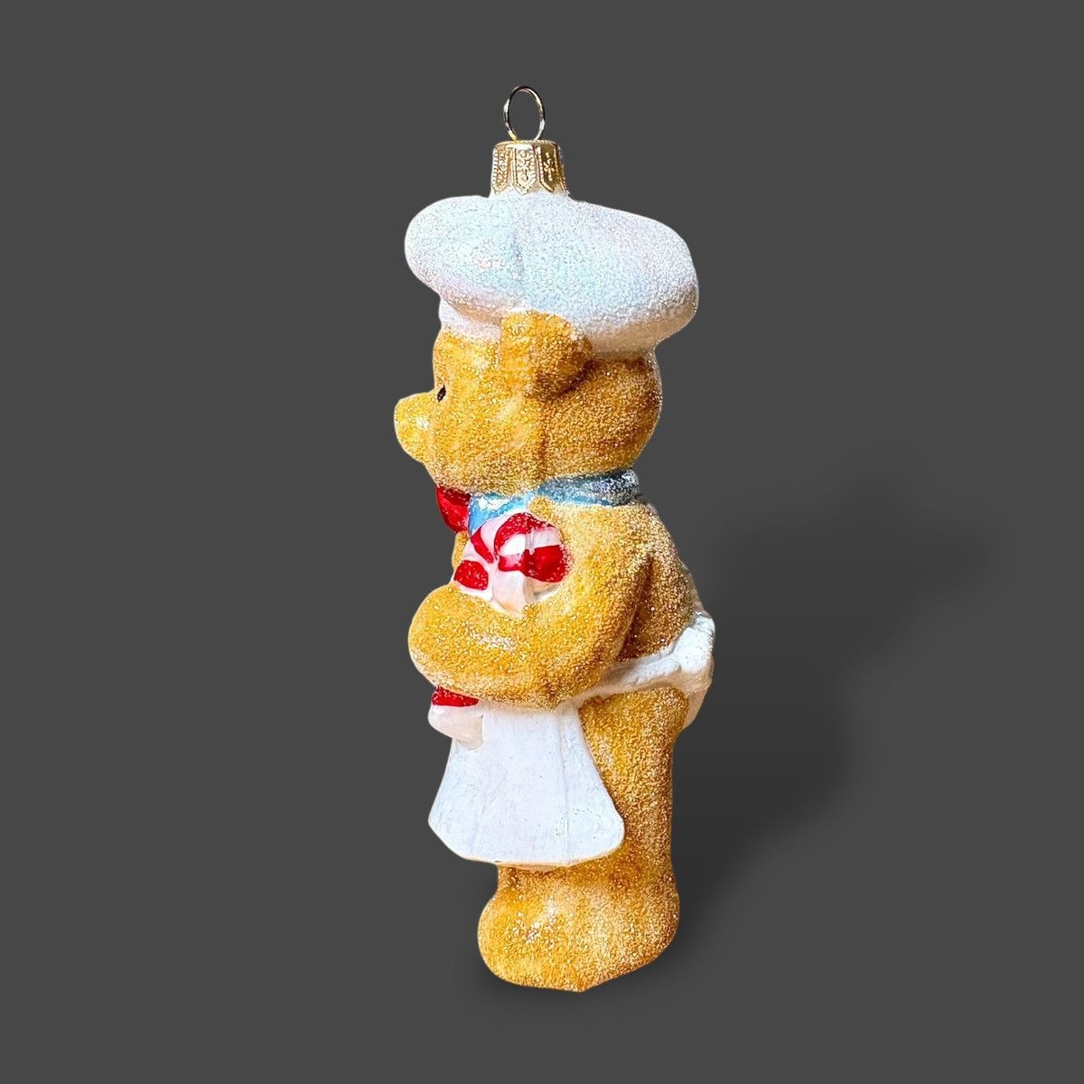 Other Max Glass Teddy Bear Pastry Chef Ornament 5.5” Size ONE SIZE - 3 Thumbnail