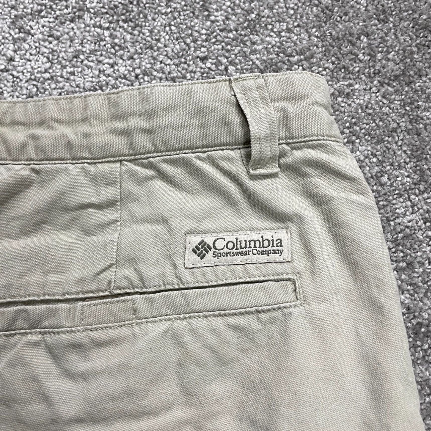 Vintage Columbia Cargo Shorts Mens 38 Beige Cotton Outdoor Fishing 38x7.5 Size US 38 / EU 54 - 5 Thumbnail