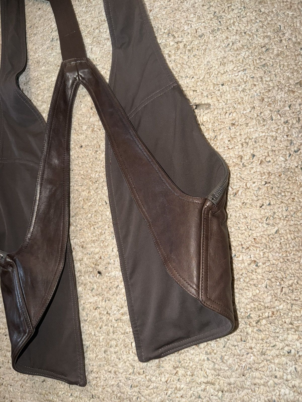 Rick Owens Rick Owens Brown Bauhaus Vest Size 50 Size US M / EU 48-50 / 2 - 9 Thumbnail