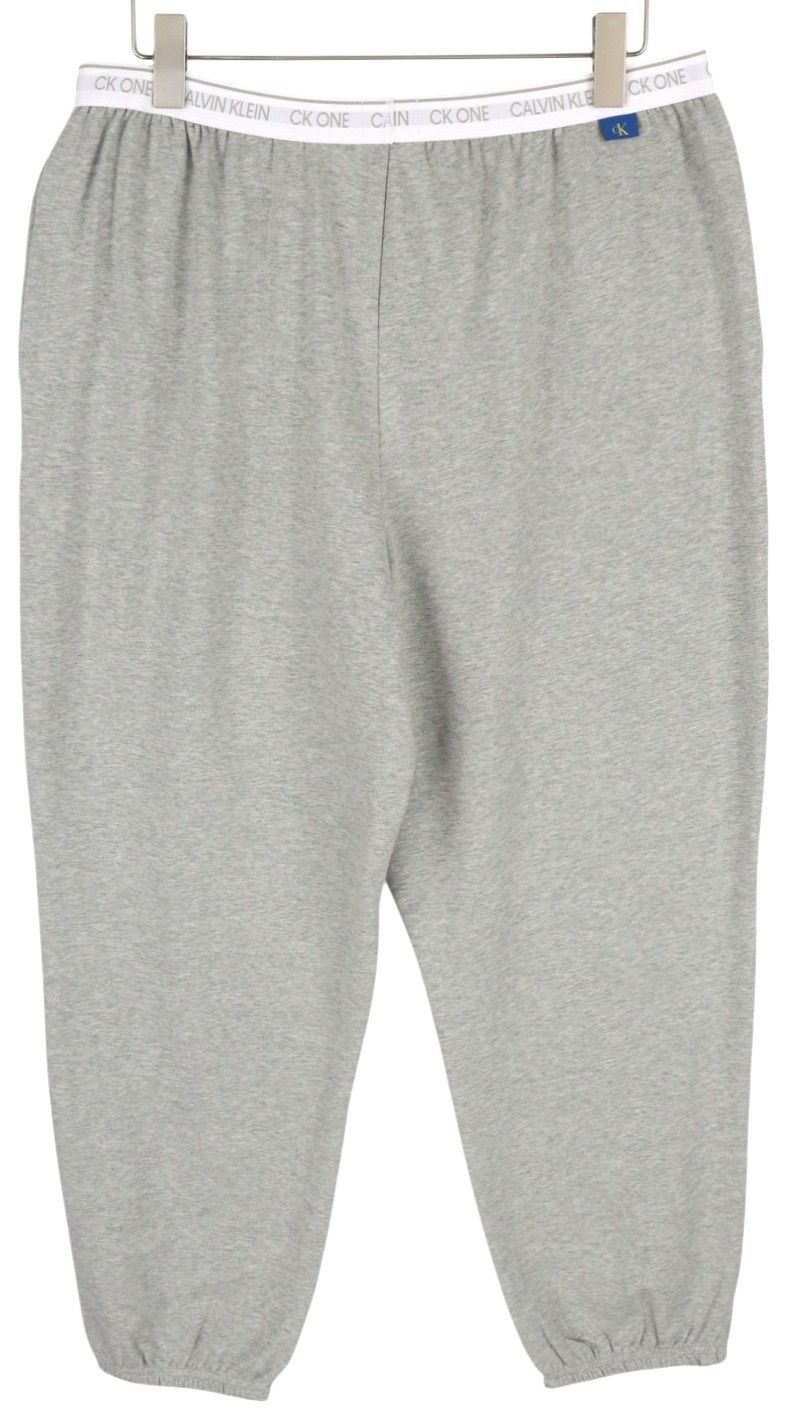 Calvin Klein XL Melange Grey Jogger Elastic Waist Trousers 85027 Size US 36 / EU 52 - 2 Thumbnail