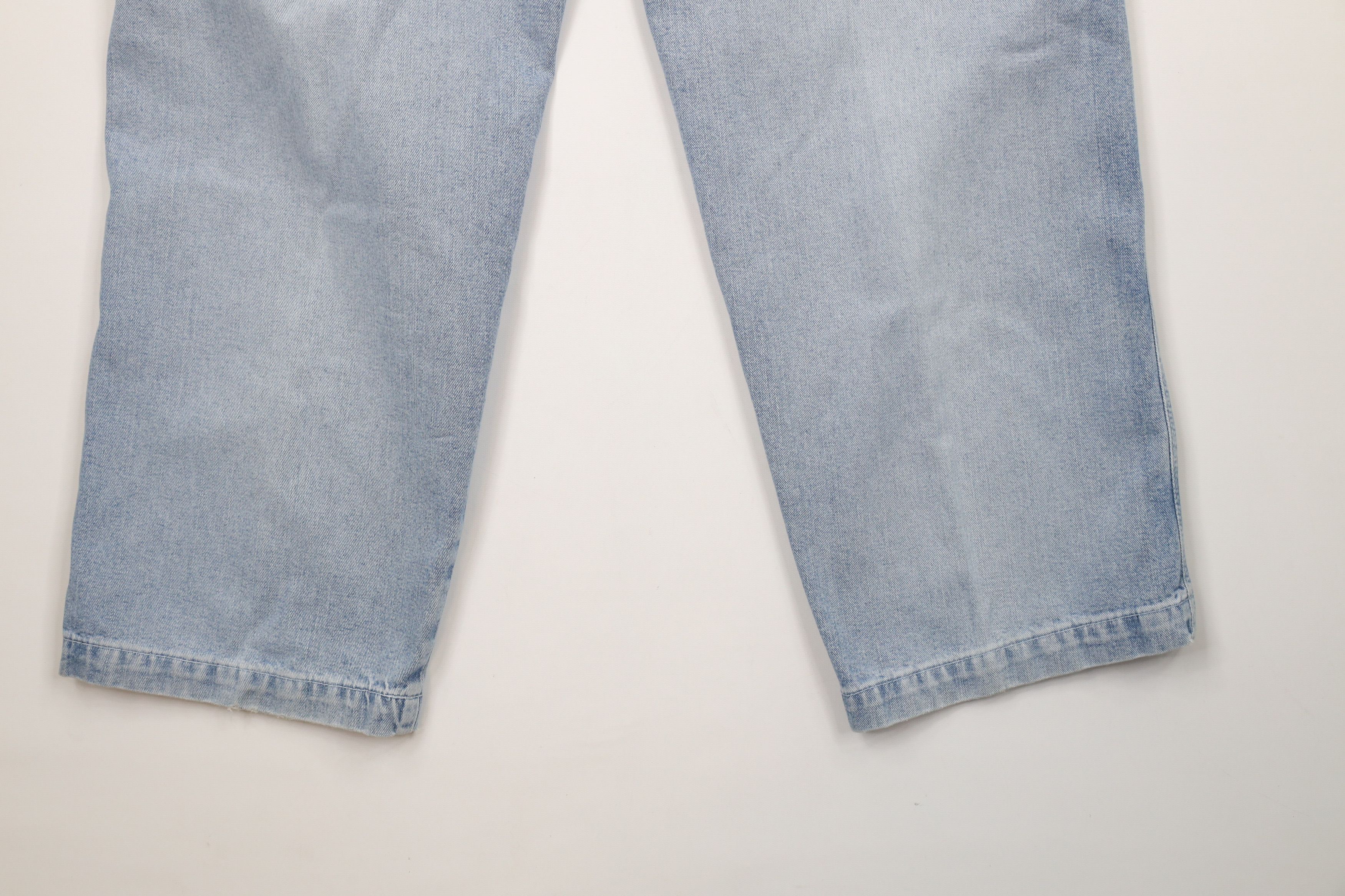 Tommy Hilfiger × Vintage Vintage 90s Y2K Tommy Hilfiger Baggy Wide Leg Dungaree Jeans Size 36" / US 14 / IT 50 - 13 Thumbnail