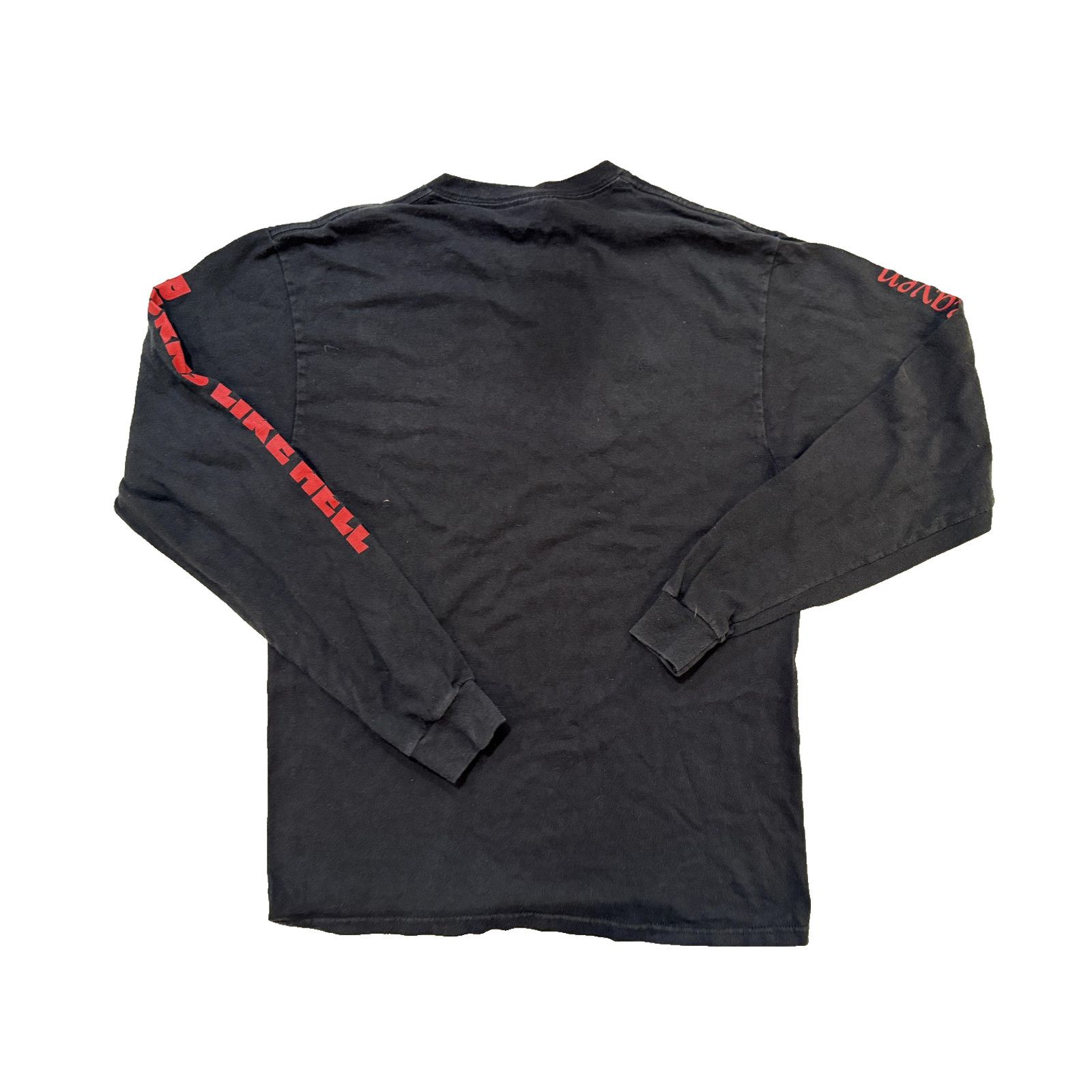 & Other Stories Fireball Shirt Mens MED Blk Long Sleeve Liquor Whiskey Y2K Size US M / EU 48-50 / 2 - 2 Thumbnail