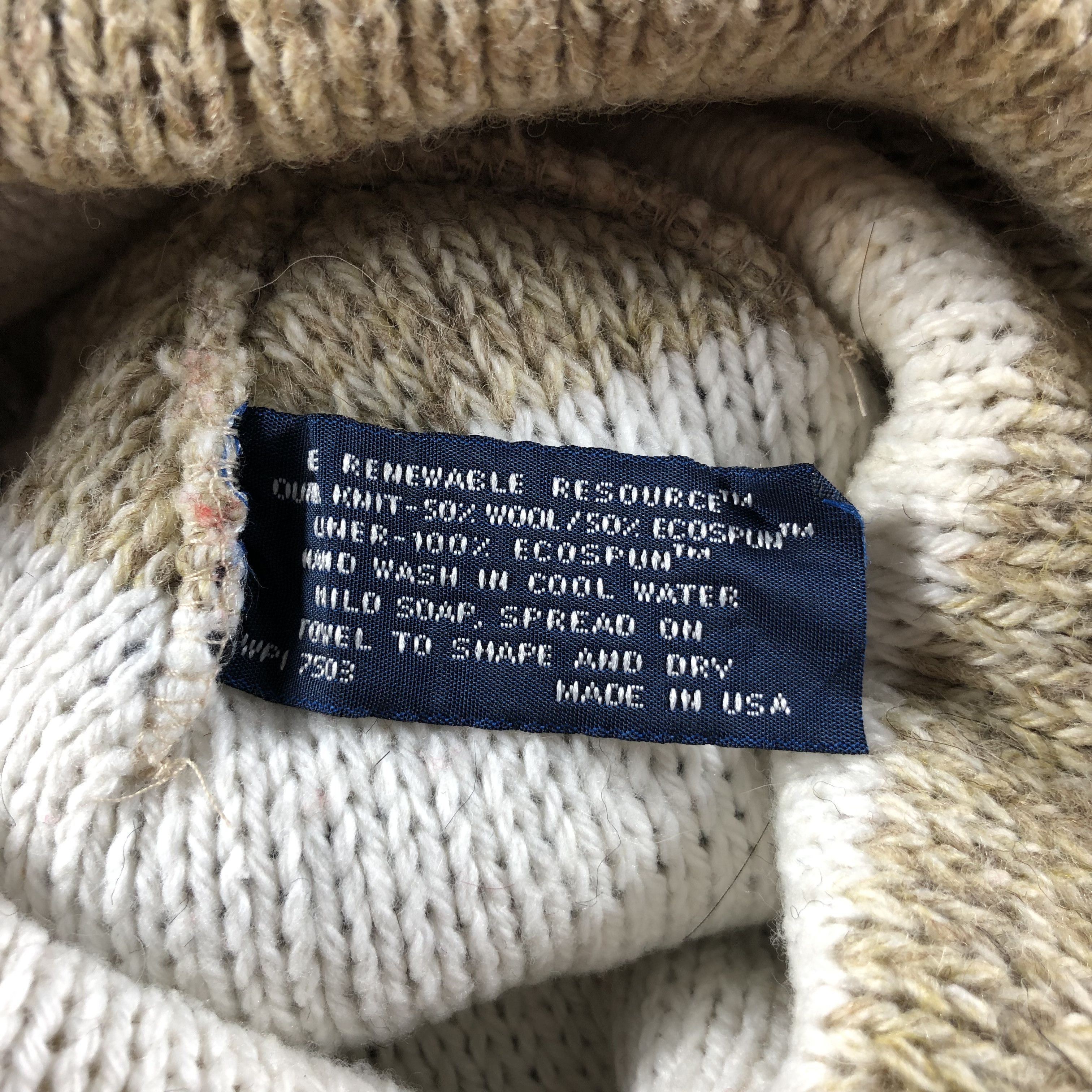 Vintage Spoof Fair Isle Wool Beanie Snowcap Snow Hat B682 Size ONE SIZE - 5 Thumbnail