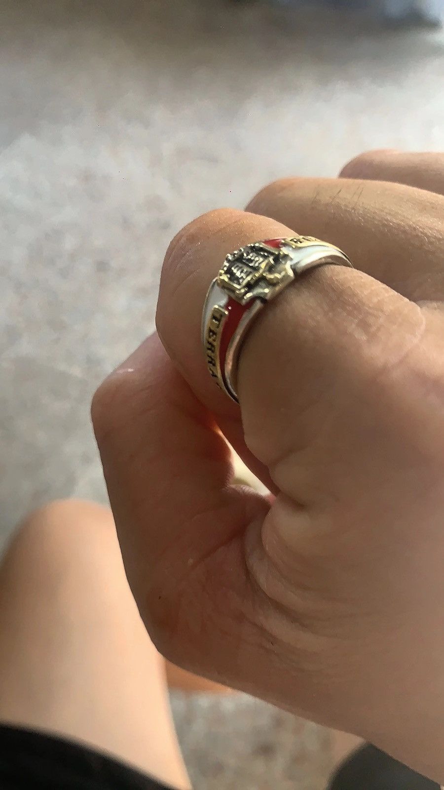 Other Distressed Skin-Texture Ring – Vintage Tarnished Metal Size ONE SIZE - 4 Thumbnail
