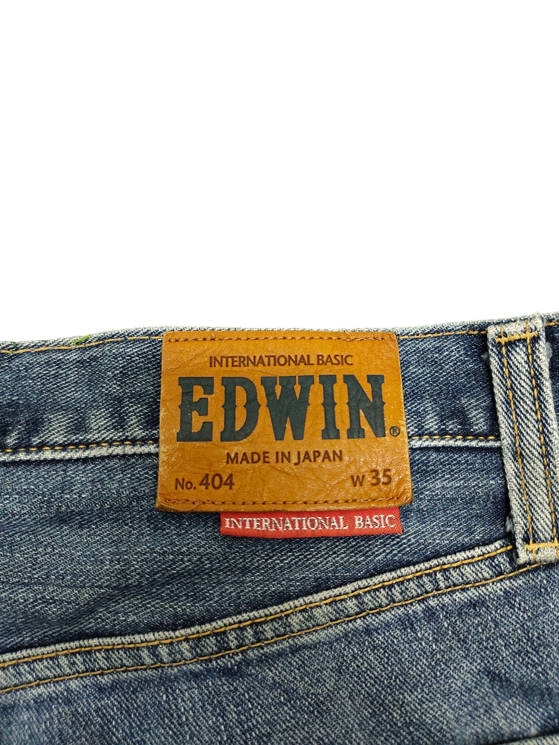 Comme des Garcons × Undercover Vintage 90s Edwin 404 Regular Distress Faded Denim Jeans Size US 35 - 10 Thumbnail