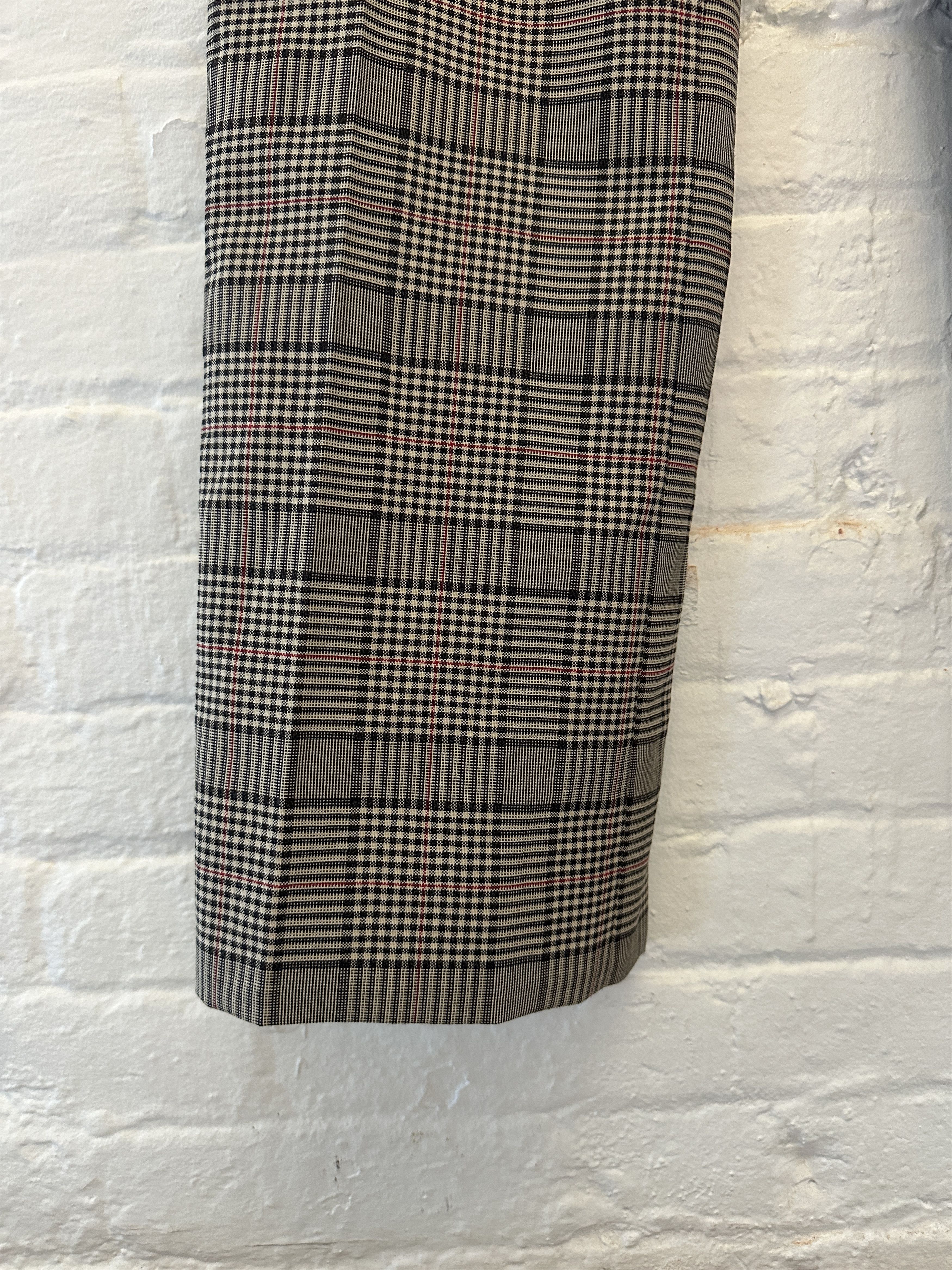 Acne Studios Acne Studios Wide Leg Wool Check Trousers Size US 32 / EU 48 - 3 Thumbnail