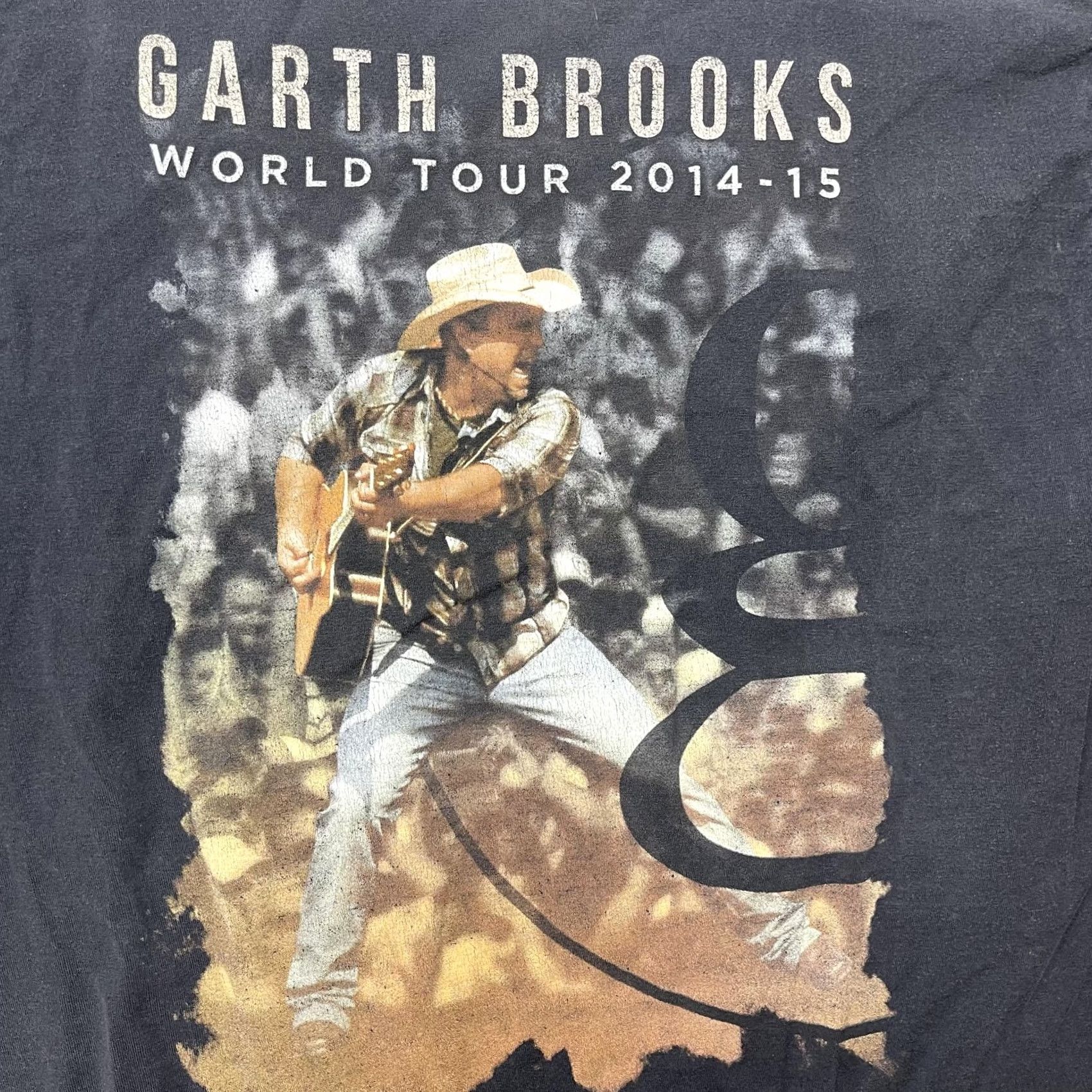 Hanes Garth Brooks Shirt Mens Large Black World Tour Concert Tee T-Shirt Size US L / EU 52-54 / 3 - 2 Thumbnail