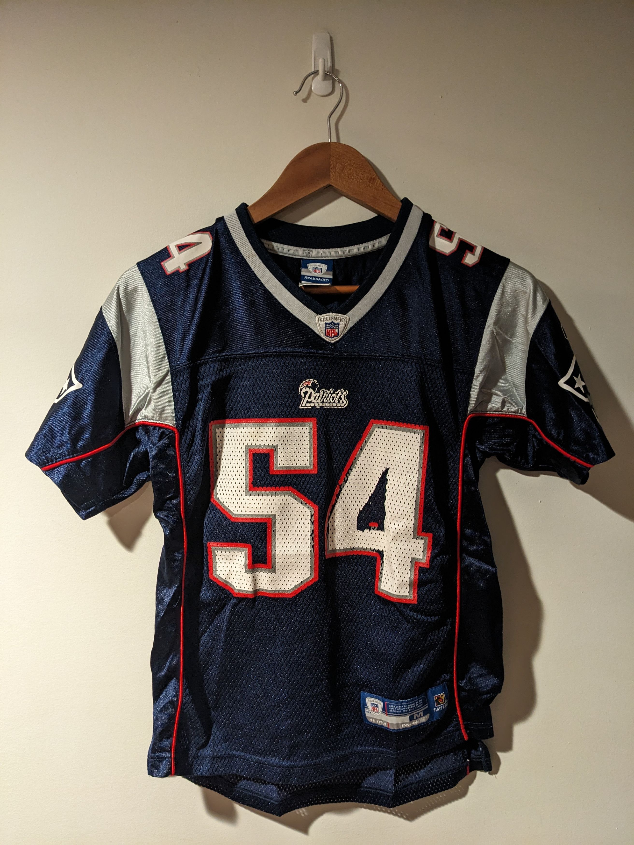 NFL × Vintage Vintage Y2K New England Patriots Bruschi Kids Medium Jersey Size US M / EU 48-50 / 2 - 3 Thumbnail