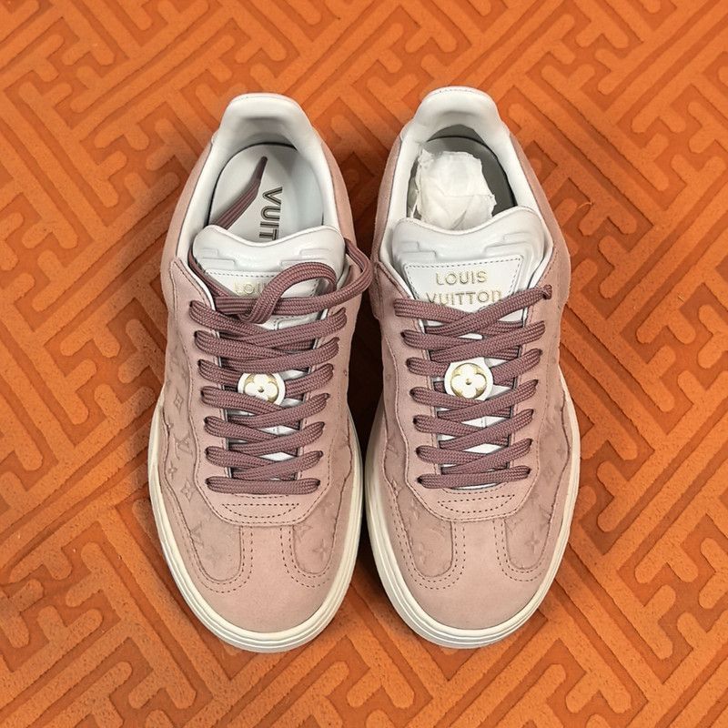Louis Vuitton Louis Vuitton Groovy Pink Low-Top Sneakers -2505 Size US 6 / IT 36 - 2 Thumbnail