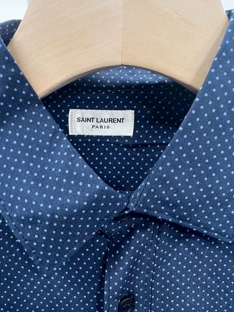 Yves Saint Laurent Saint Laurent Mulberry silk polka-dot shirt 2502-Nextarrow Size US XXS / EU 40 - 2 Thumbnail