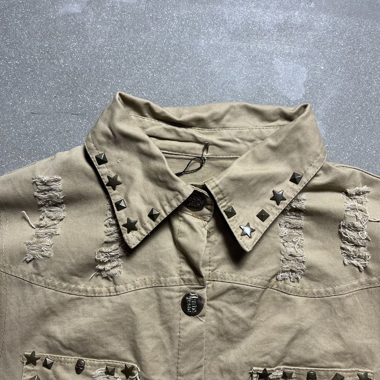 If Six Was Nine × Le Grande Bleu (L.G.B.) Unknown Brand Rocker Punk Style Denim Jacket Size US M / EU 48-50 / 2 - 2 Thumbnail