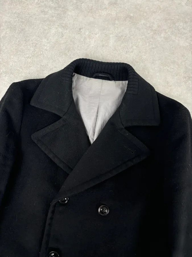 Maison Margiela AW2012 Maison Margiela Black Classy Wool Peacoat Size US L / EU 52-54 / 3 - 4 Thumbnail