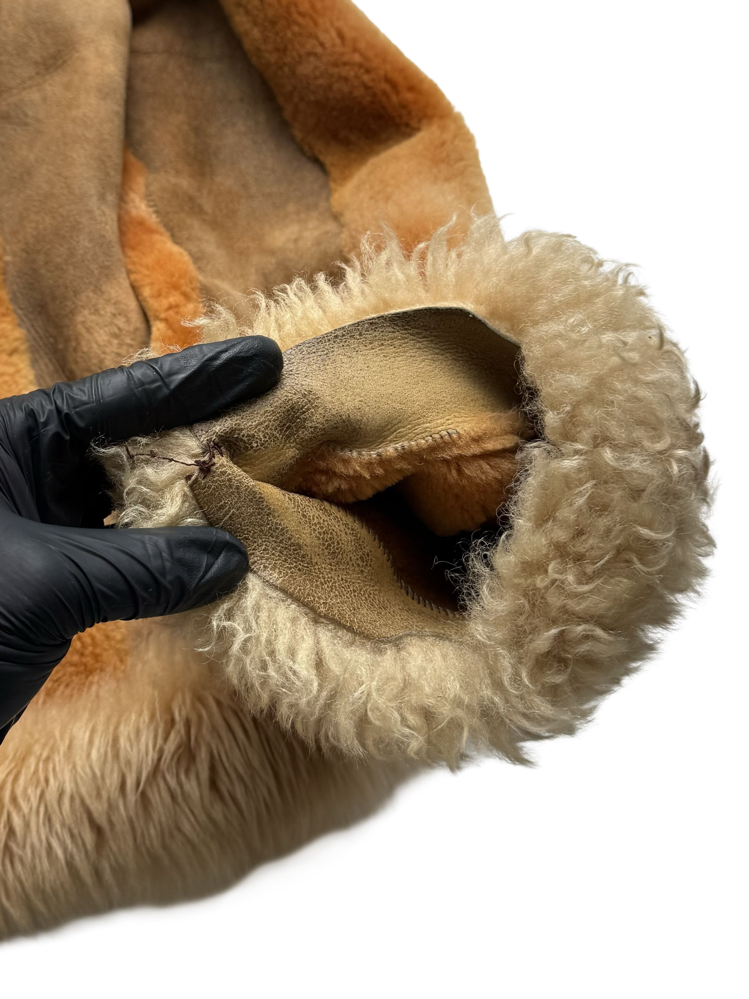 Vintage Vintage Real Sheepskin Hooded Jacket Size L / US 10 / IT 46 - 17 Thumbnail