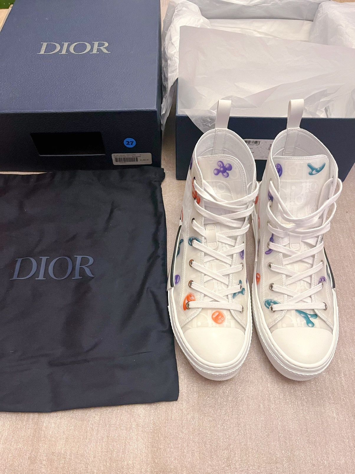 Dior Dior luxury high-top casual shoes Size US 10 / EU 43 - 2 Thumbnail