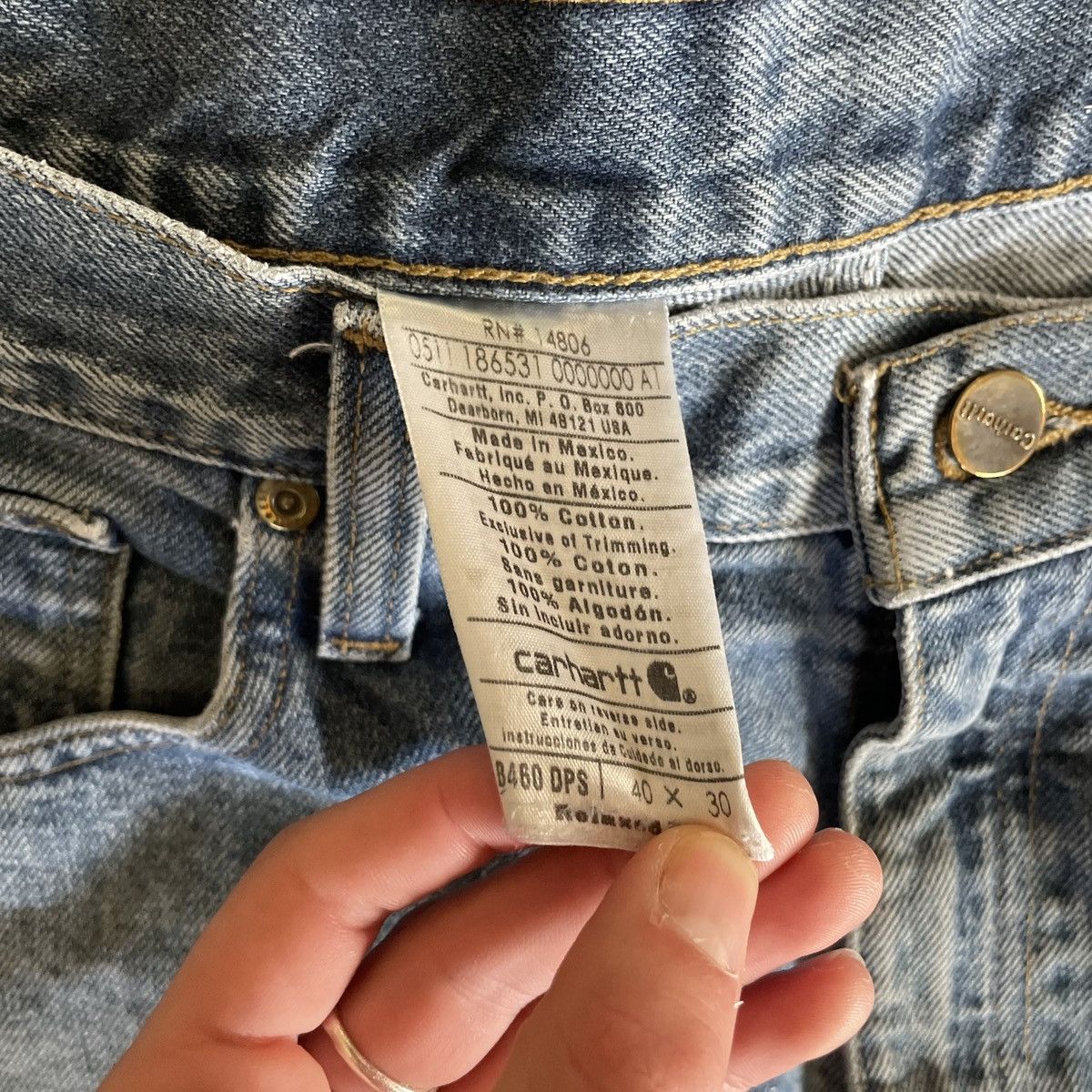 Carhartt × Vintage Vintage Carhartt Jeans Size US 40 / EU 56 - 2 Thumbnail
