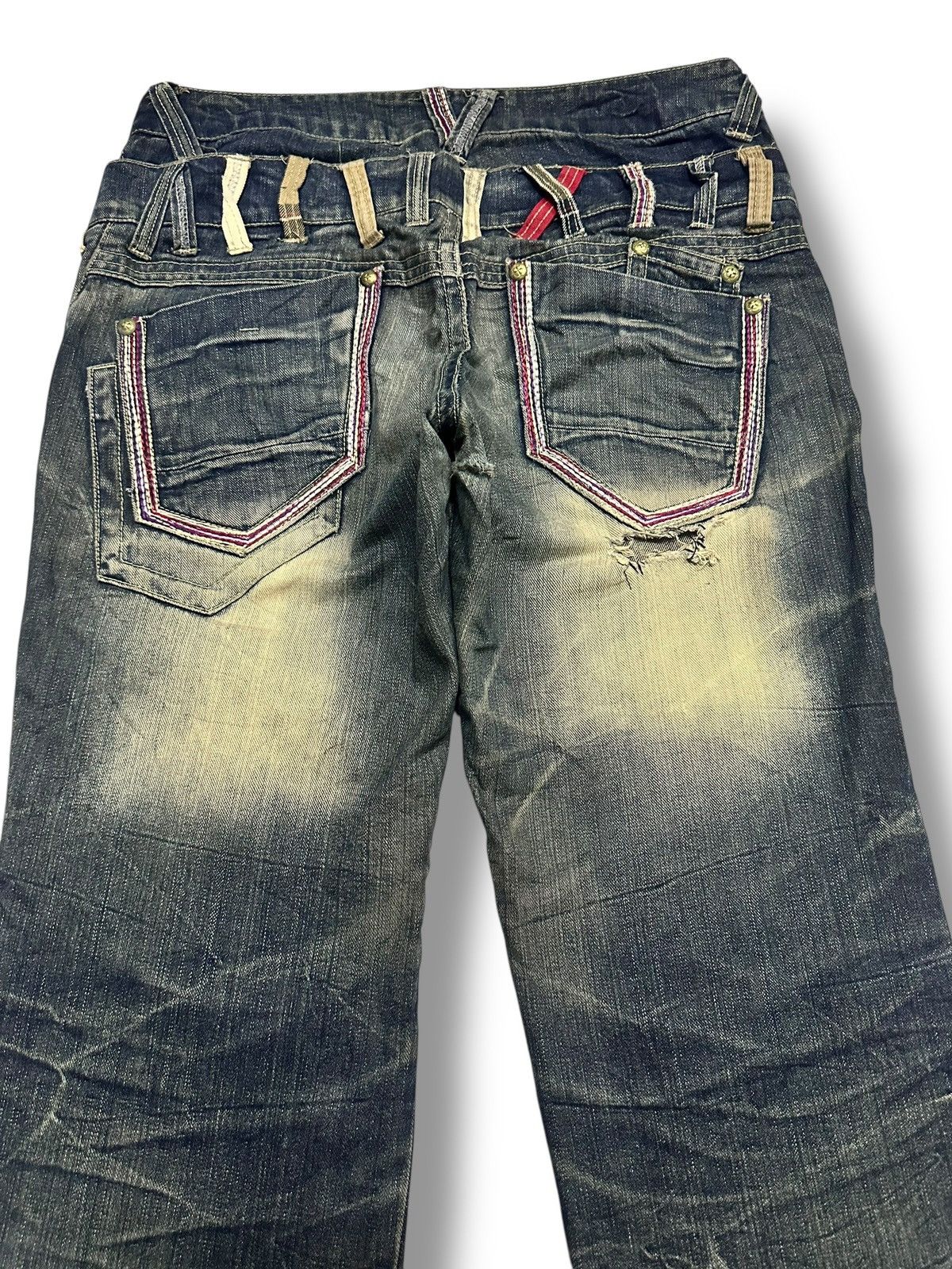 Japanese Brand Sorridere Distressed Japan Jeans Wideleg Style With MudWash Size US 34 / EU 50 - 5 Thumbnail