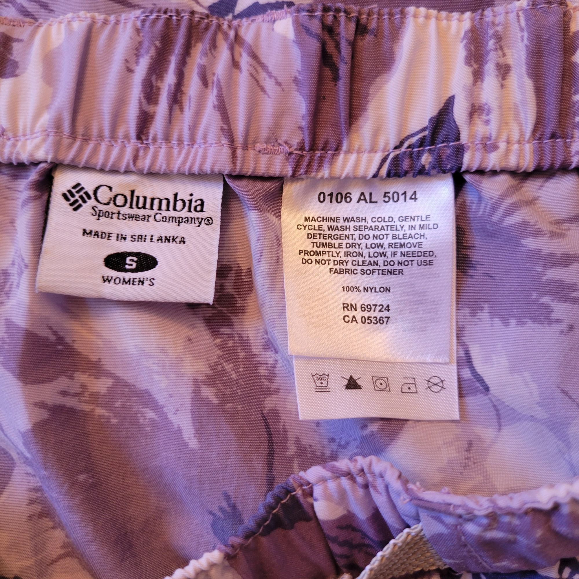 Columbia Columbia Purple Floral Skirt S Pockets Hiking Outdoor Cargo Size 32" / US 10 / IT 46 - 3 Thumbnail
