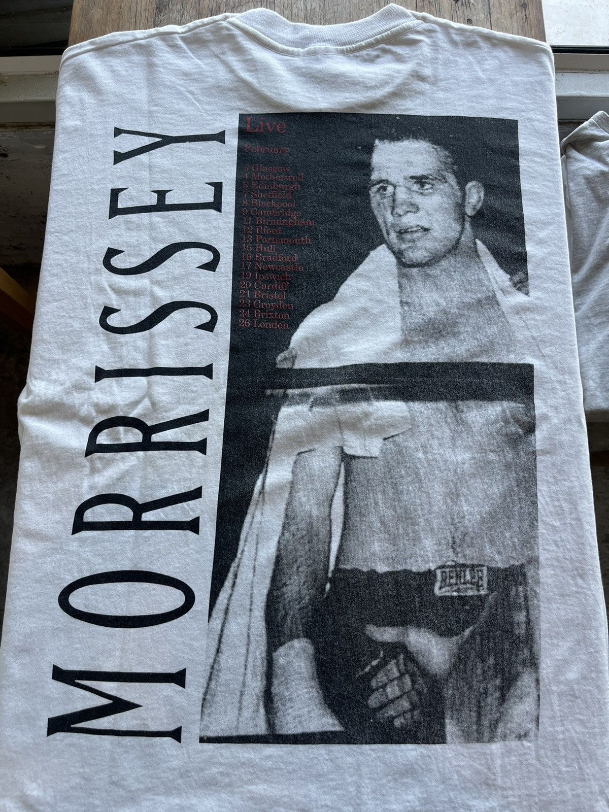 Band Tees × Morrissey × Vintage Vintage MORRISSEY IN PERSON 90’s Tour Tshirt Size US XL / EU 56 / 4 - 5 Thumbnail
