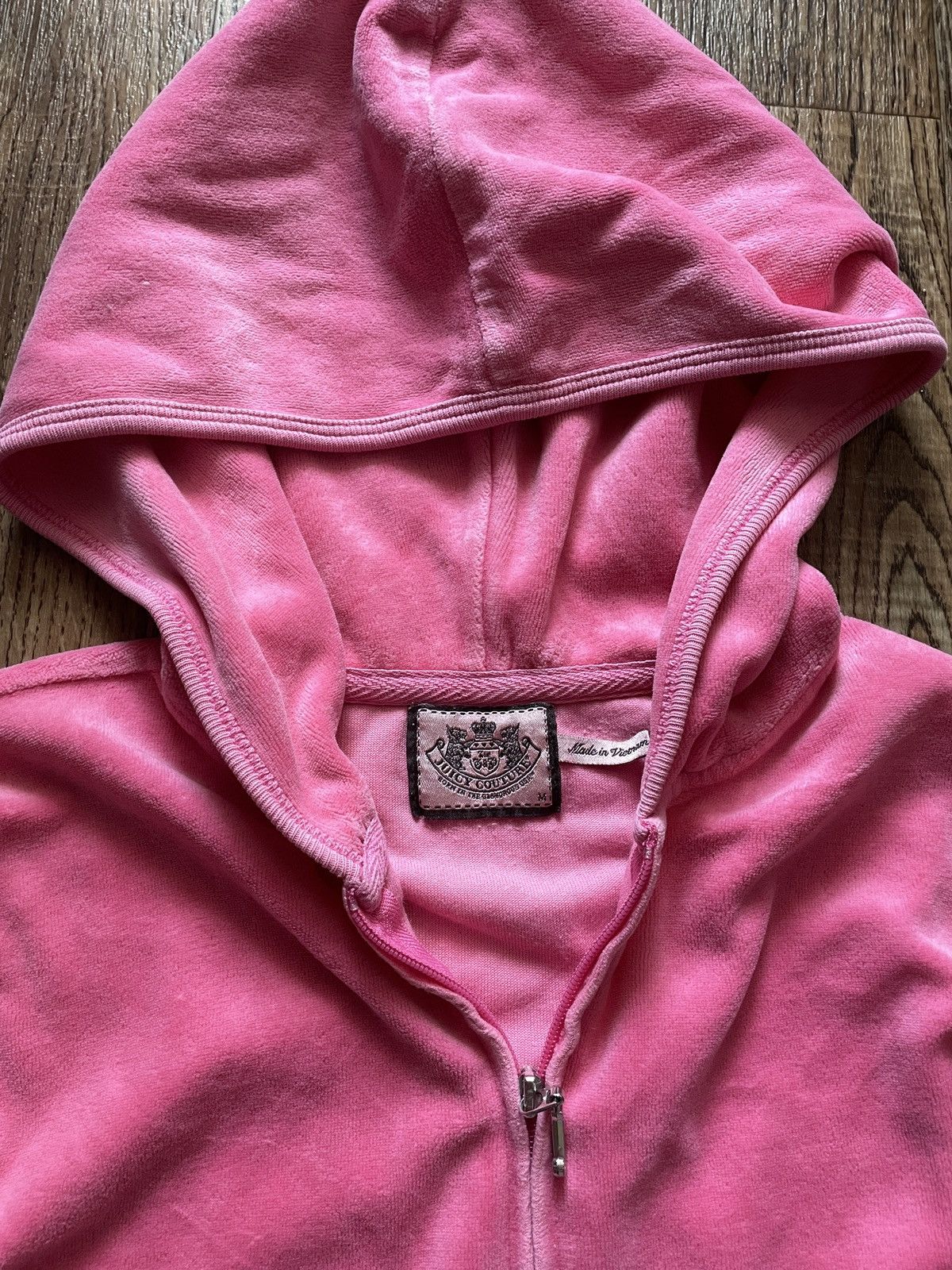 Juicy Couture VINTAGE VELOUR JUICY COUTURE 2000s ZIP UP HOODIE Size M / US 6-8 / IT 42-44 - 3 Thumbnail