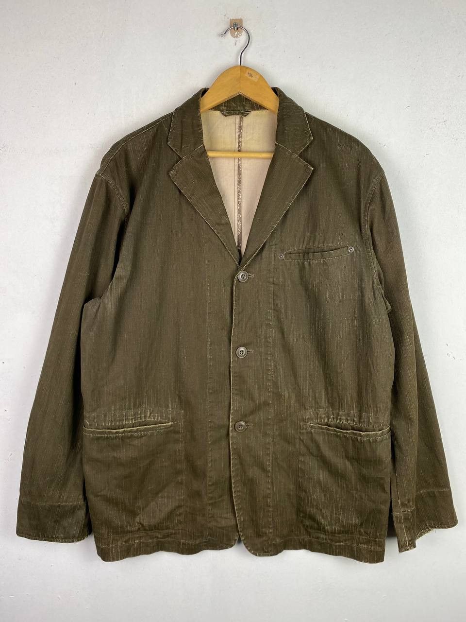 Smith's American vintage smiths american waxed denim jacket distressed Size US L / EU 52-54 / 3 - 1 Thumbnail