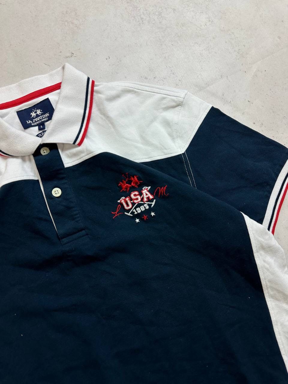 Other Vintage La Martina USA Polo Shirt Rare L Size US L / EU 52-54 / 3 - 5 Thumbnail
