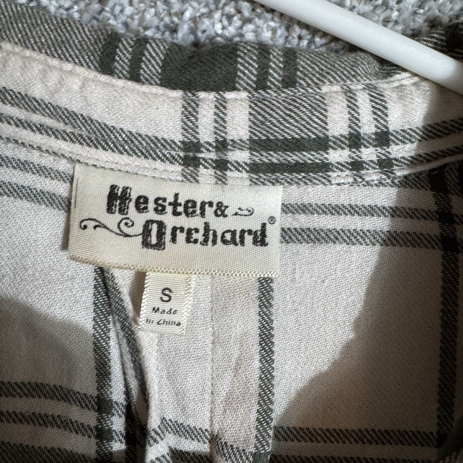Other Hester & Orchard Shirt Women S Plaid Frayed Hem Y2K Inspired Size S / US 4 / IT 40 - 5 Thumbnail