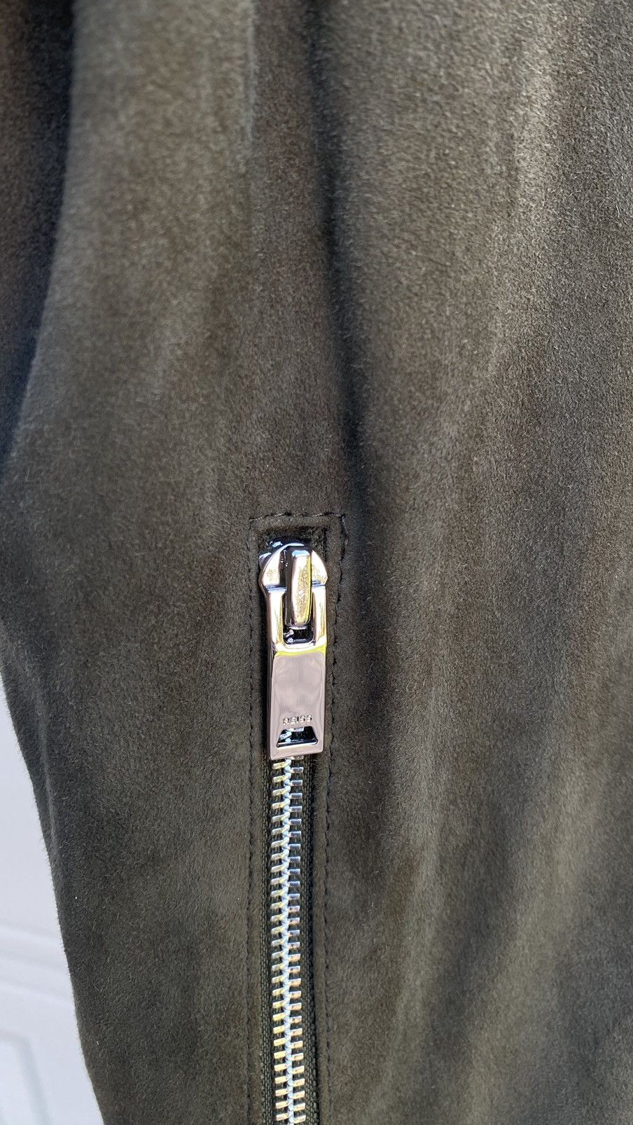 Reiss Reiss Suede Bomber Jacket - Medium - Olive Green Size US M / EU 48-50 / 2 - 3 Thumbnail