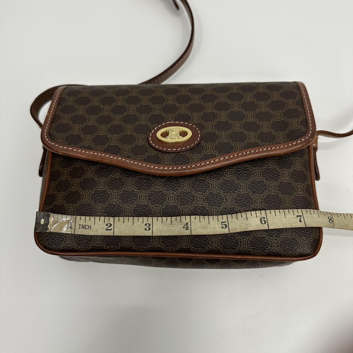 Celine AUTHENTIC CELINE MACADAM CROSSBODY SHOULDER BAG Size ONE SIZE - 15 Thumbnail