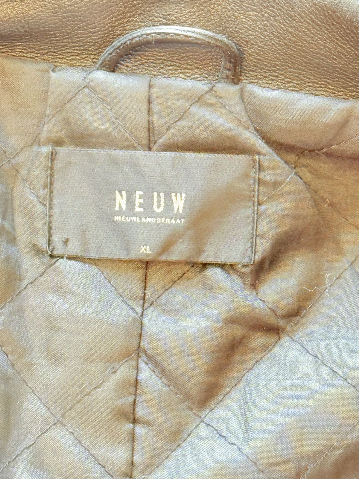 NEUW Denim Neuw Asymmetric Leather Jacket Size US XL / EU 56 / 4 - 2 Thumbnail