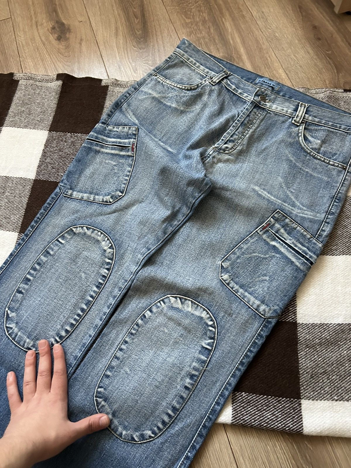 Japanese Brand Vintage Kimmy Biker jeans men’s avant-garden y2k Size US 36 / EU 52 - 2 Thumbnail
