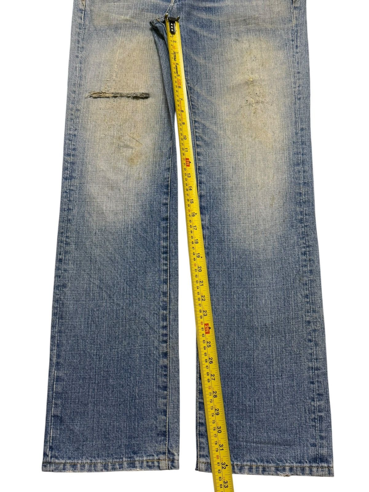 Global Work Vintage Y2K Japanese Global Work Mud Wash Distress Straight Size US 32 / EU 48 - 11 Thumbnail