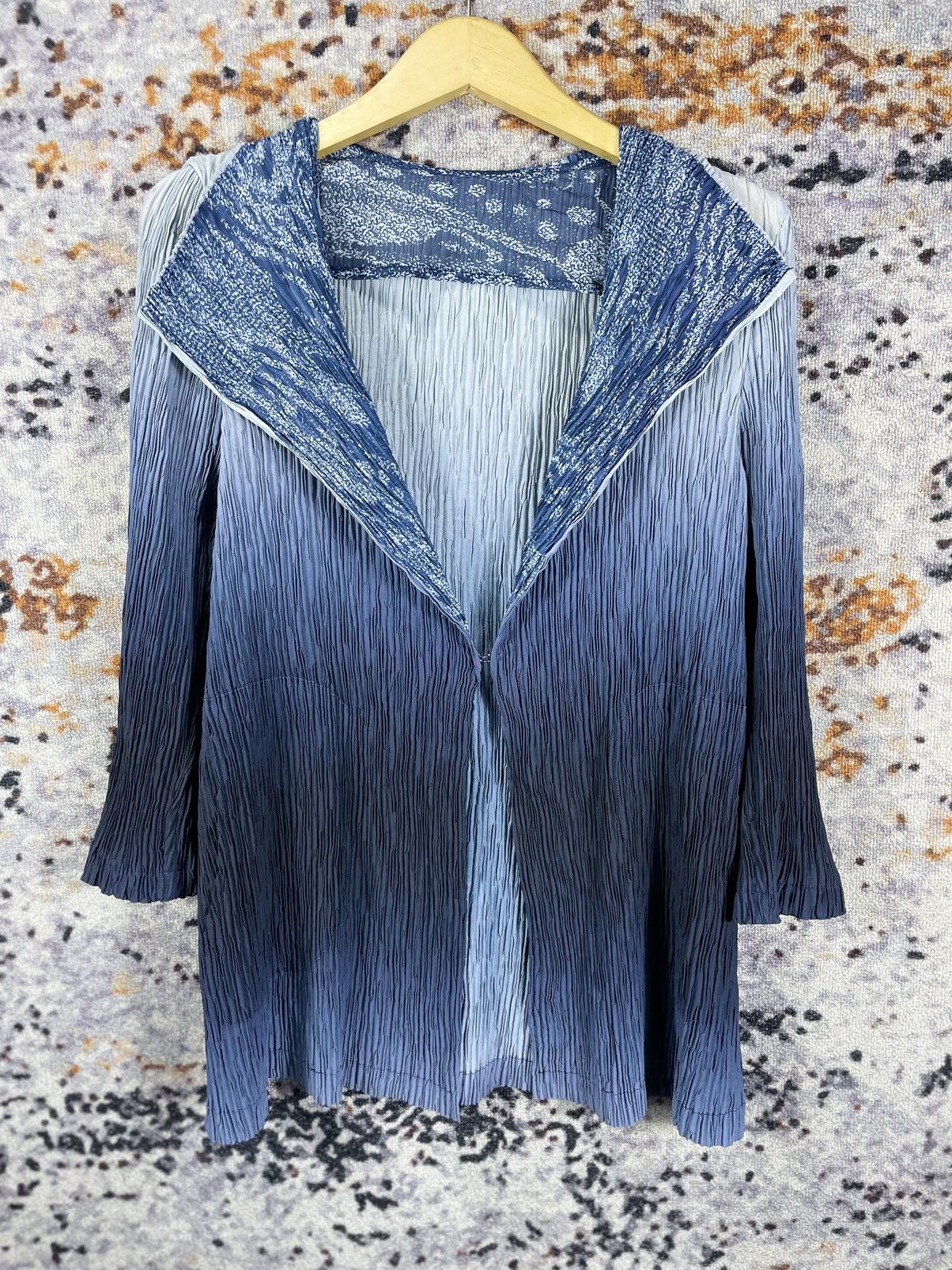 Issey Miyake × Japanese Brand × Yohji Yamamoto 2000s Undefined pleats Jacket Shirt ,Style outer issey Size US M / EU 48-50 / 2 - 2 Thumbnail