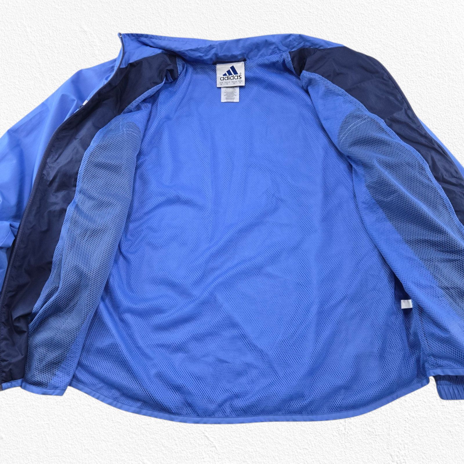 Adidas Y2K Adidas Track Jacket Blue Navy Zip Up Size Medium Size US M / EU 48-50 / 2 - 8 Thumbnail