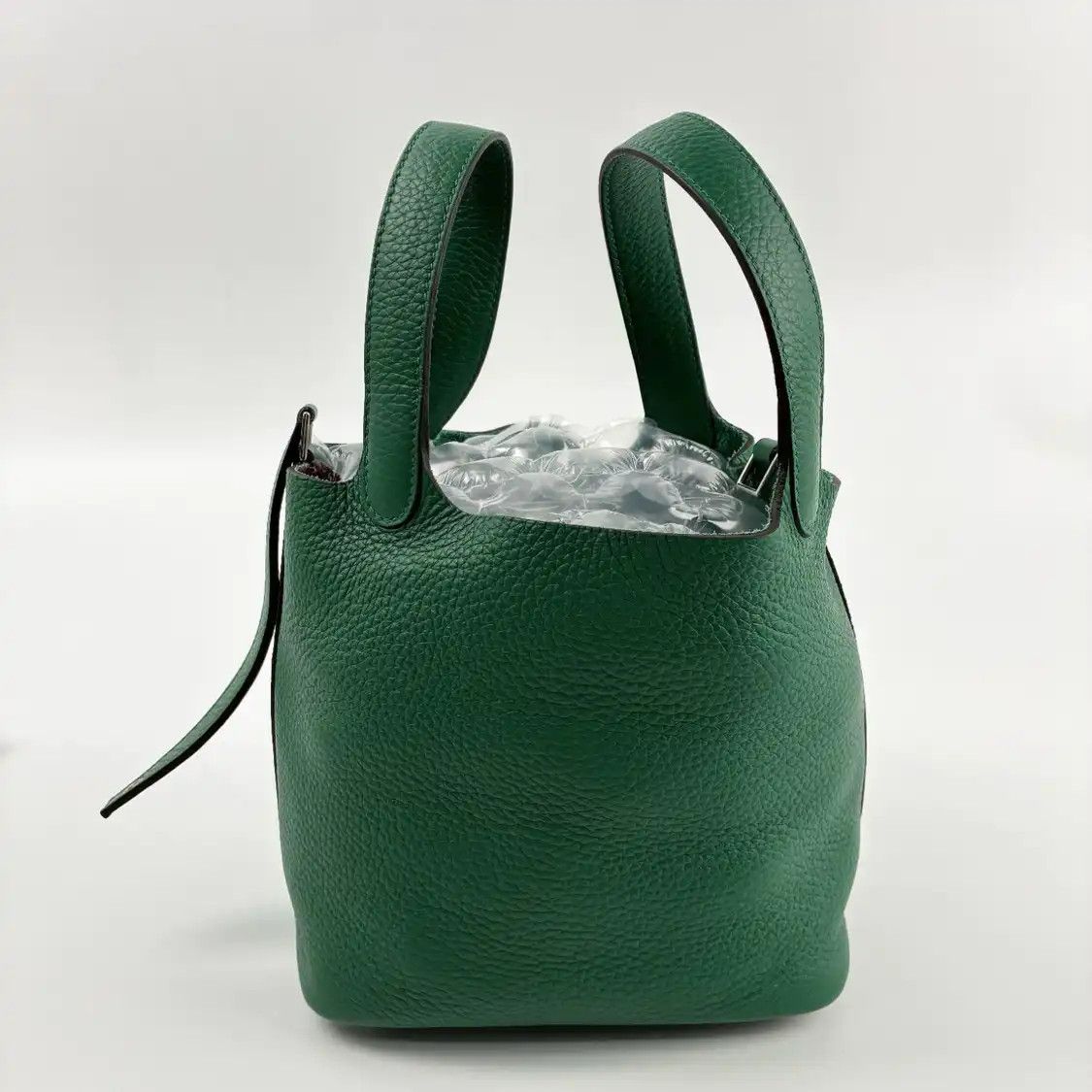 Hermes Hermes Picotin Lock 18 velvet green Clemence cowhide leather picotin handbag sil Size ONE SIZE - 1 Thumbnail