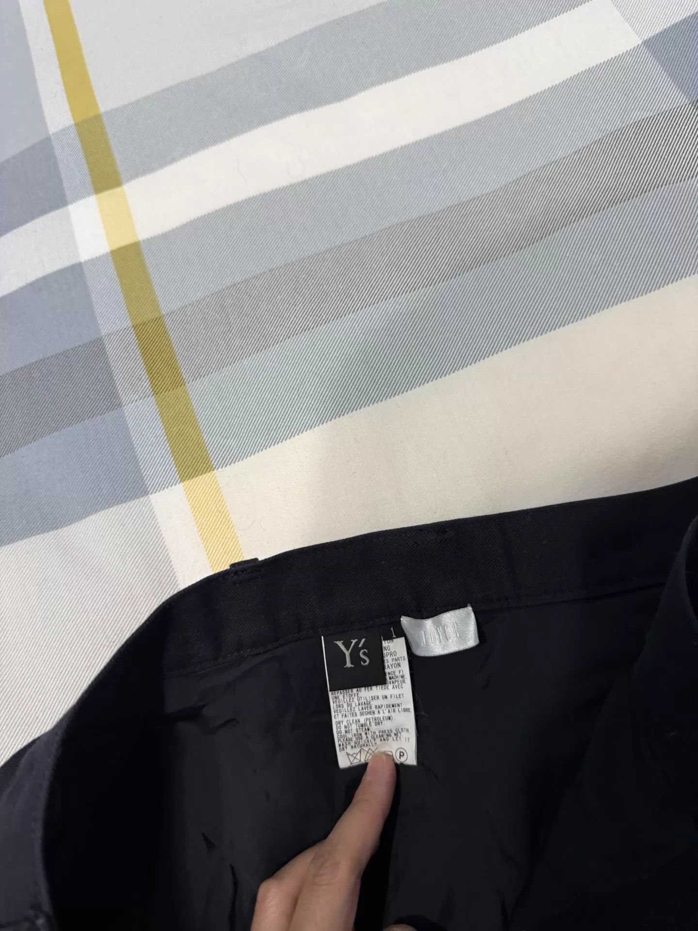 Yohji Yamamoto Y's Yohji Yamamoto skirt 72cm 50-55cm c/p 9/10 authentic Size 26" / US 2 / IT 38 - 3 Thumbnail