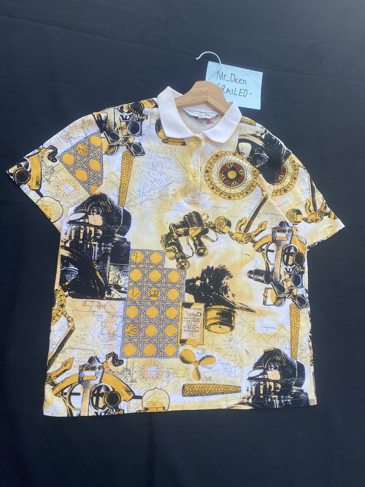 Christian Dior Monsieur Rare Vintage Christian Dior Full Prints Polo Shirt Size US S / EU 44-46 / 1 - 3 Thumbnail