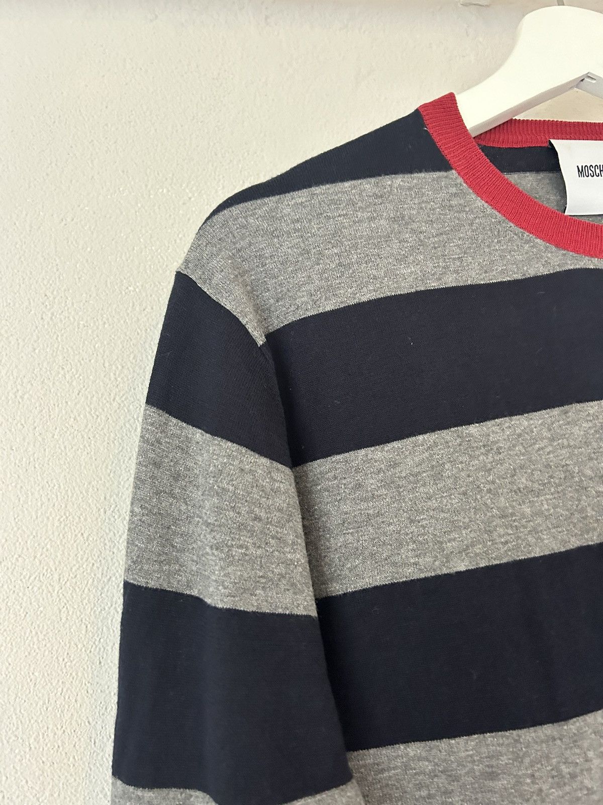 Moschino Colorblock Striped Crewneck Size US M / EU 48-50 / 2 - 5 Thumbnail